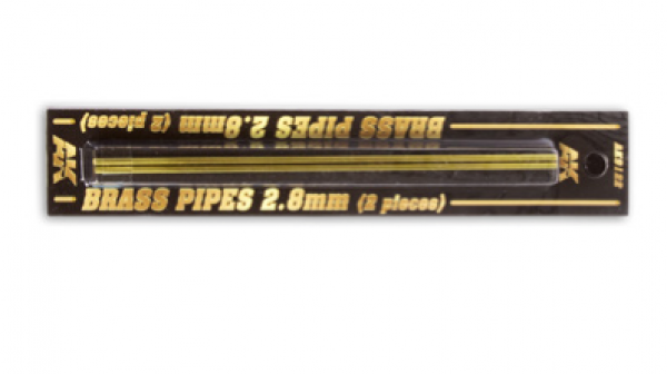 AK-Interactive: Brass Pipes (2.8mm, 2 units)