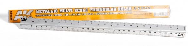 AK-Interactive: Metallic Multi Scale Triangular Ruler