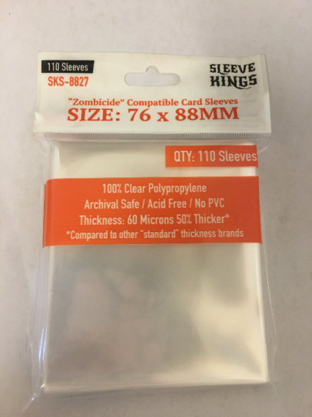 Sleeve Kings: Zombicide Compatible Sleeves (76x88mm) -110 Pack, 60 Microns