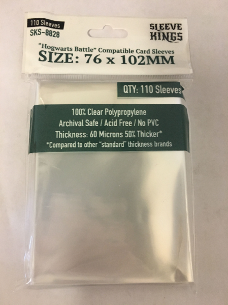 Sleeve Kings: Hogwarts Battle Large Sleeves (76x102mm) -110 Pack, 60 Microns
