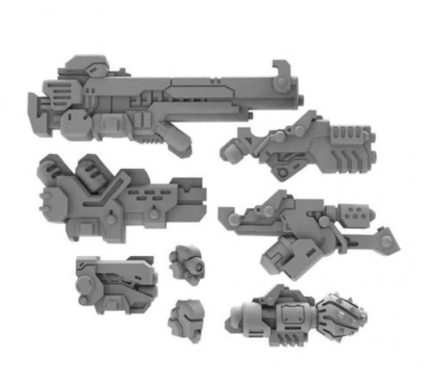 Warcaster: Strike Raptor A Weapon Pack – Warcaster Marcher Worlds Pack (metal)
