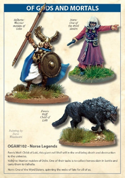 Of Gods And Mortals: Norse Legends - Fenris Wolf, Valkyrie & Norn Box Set