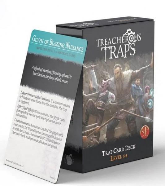 RPG Accessory: Treacherous Traps CR 5-8 Deck (5E)