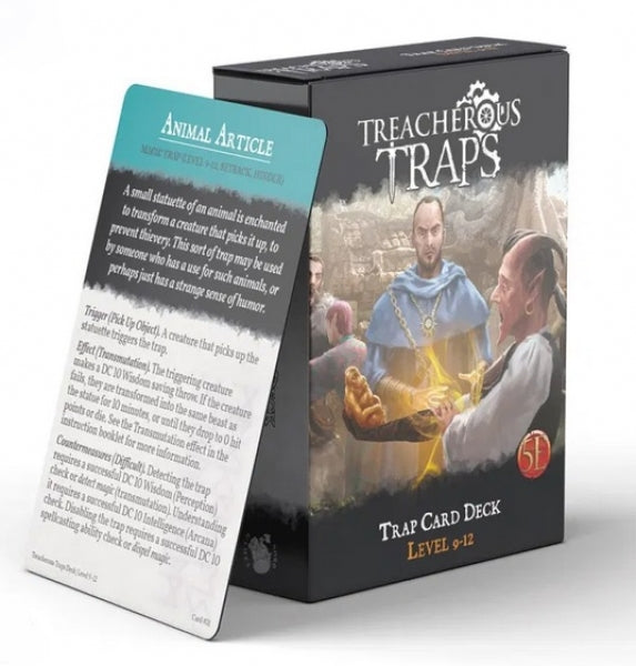 RPG Accessory: Treacherous Traps CR 9-12 Deck (5E)