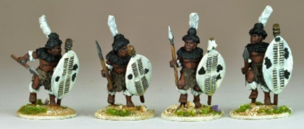 28mm Historical: Northstar Africa - Matabele Warriors in full Regalia (Imbizo Regiment) (4)