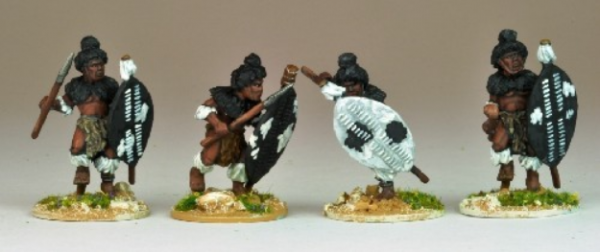 28mm Historical: Northstar Africa - Matabele Warriors in full Regalia (Matabele Kilt) (4)