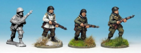 Artizan Designs WWII 28mm: F.S.S.F in Parka with Rifles (4)