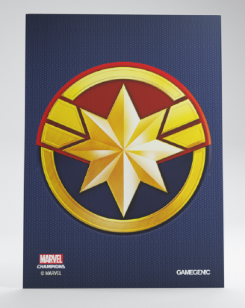 Gamegenic: Marvel Champions Art Standard Size Sleeves - Captain Marvel (50)