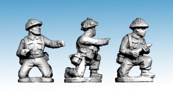 Crusader Miniatures: Late War British Artillery Crew (3)