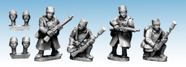 Crusader Miniatures: Senegalese Rifles Grenadiers & NCO's (4)