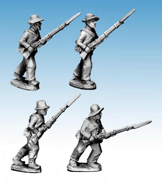 Crusader Miniatures: American Civil War - Infantry Shirt & Hat Advancing / Charging (4)