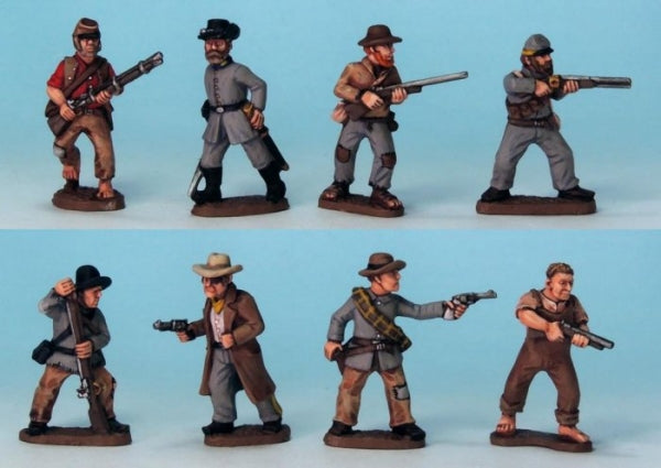 Crusader Miniatures: American Civil War - Bushwhackers (Dismounted) (8)