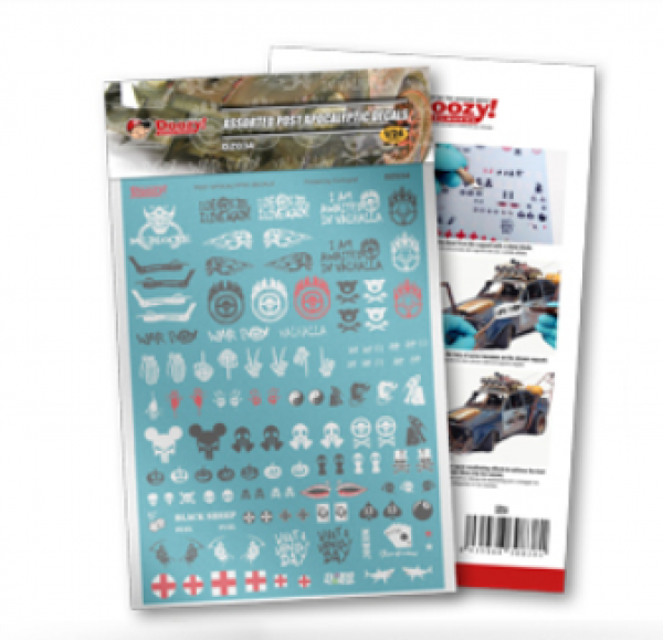 AK-Interactive: Assorted Post-Apocalyptic Decals (1/24 scale)
