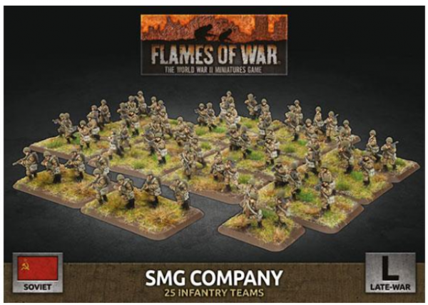 Flames Of War (WWII): (Soviet) SMG Company (x98 Plastic)