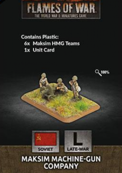 Flames Of War (WWII): (Soviet) Maksim Machine-Gun Company (Plastic)