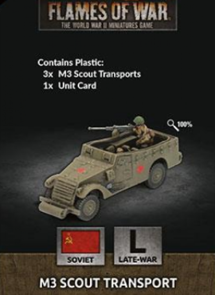 Flames Of War (WWII): (Soviet) M3 Scout Transport (x3)