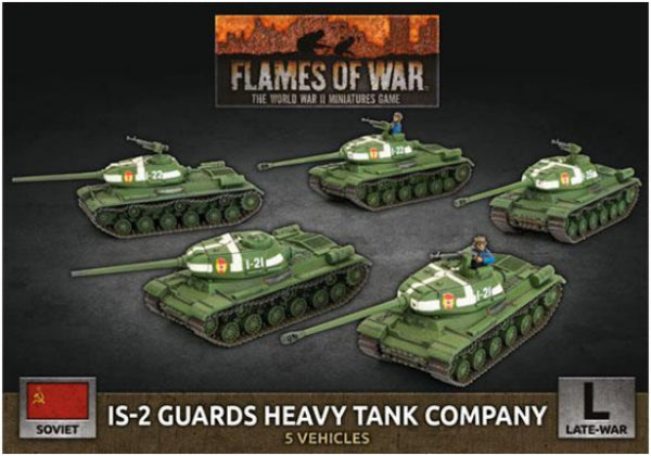 Flames Of War (WWII): (Soviet) IS-2 Guards Heavy Tank Company (x5 Plastic)