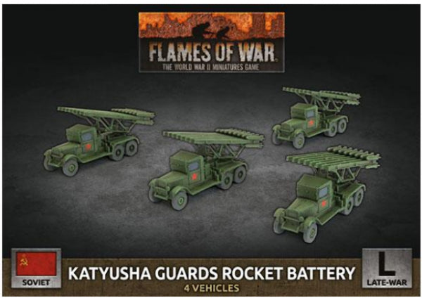 Flames Of War (WWII): (Soviet) Katyusha Guards Rocket Battery (x4 Plastic)