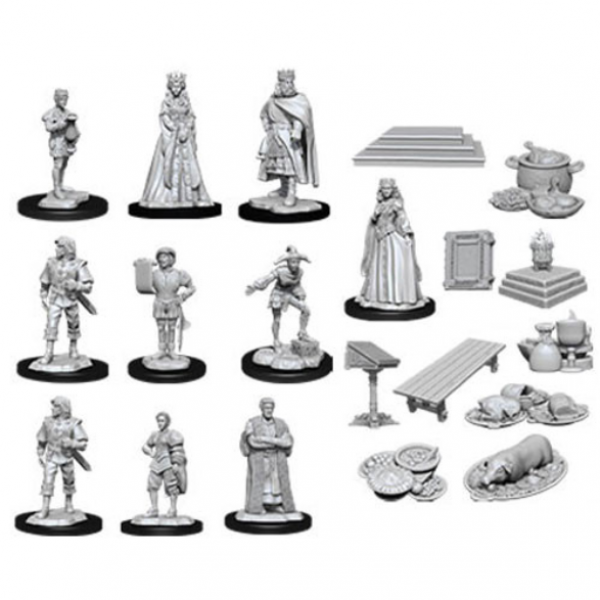 WizKids Deep Cuts Unpainted Miniatures: Wave 12 - Castle Royal Court