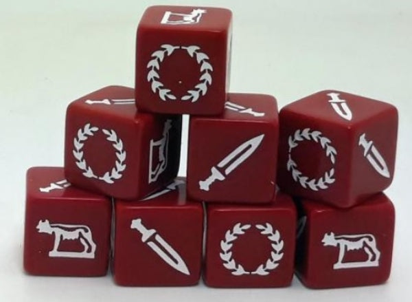Saga Faction Dice: Ancient Roman Republic of Rome (8)