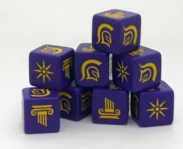 Saga Faction Dice: Hellenic Greek (8)