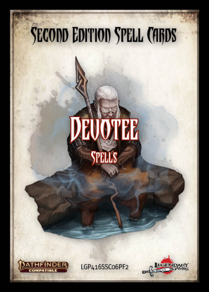 Pathfinder (P2) RPG: Spell Cards - Devotee Spells