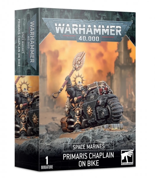 Warhammer 40K: Space Marines Primaris Chaplain on Bike