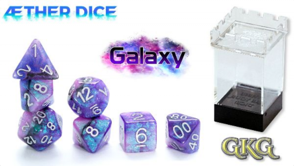 Aether Dice: Galaxy (7 Dice Polyhedral Set)