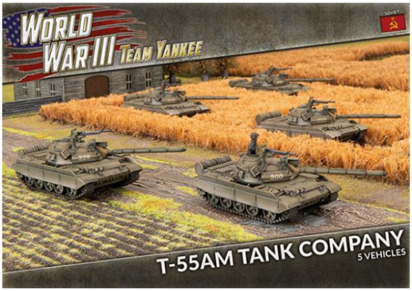 Team Yankee: (Soviet) T-55AM Tank Company (x5 Plastic)
