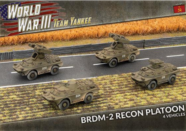 Team Yankee: (Soviet) BRDM-2 Recon Platoon (x4 Plastic)