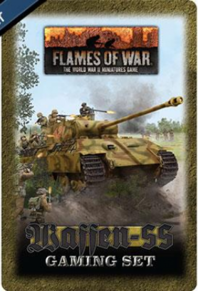Flames of War: Gaming Tin Set - Waffen SS (x20 Tokens, x2 Objectives, x16 Dice)