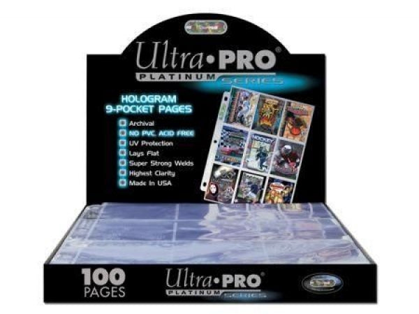 9-Pocket Platinum Page for Standard Size Cards (Box of 100)