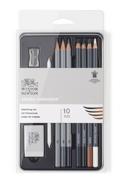 Winsor & Newton: Studio Collection Sketching Pencil Tin (7 shades)
