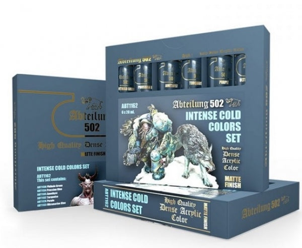 Abteilung 502: High Quality Dense Acrylic Colors - Intense Cold Colors Set