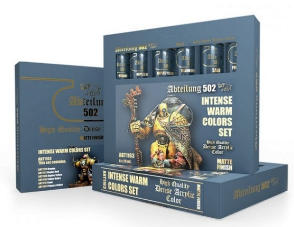 Abteilung 502: High Quality Dense Acrylic Colors - Intense Warm Colors Set