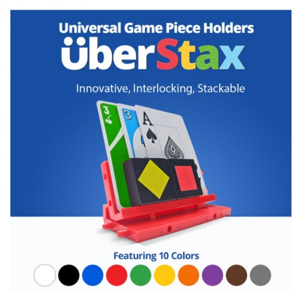 UberStax: Universal Game Piece Holder (one randomly selected color)