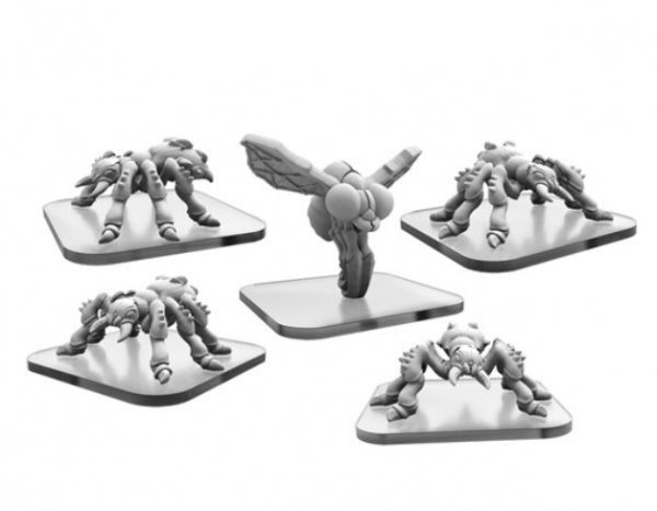 Monsterpocalypse: Dire Ants & Spy Fly – Savage Swarm Unit (metal)