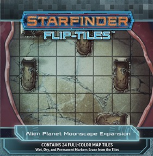 Starfinder RPG: Flip-Tiles - Alien Planet Moonscape Expansion