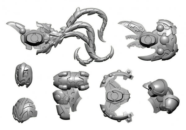 Warcaster: Daemon B Empyrean Weapon Pack (metal)