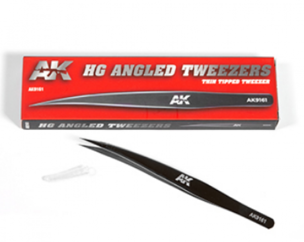 AK-Interactive: HG Angled Tweezers 01 (Thin Tipped)