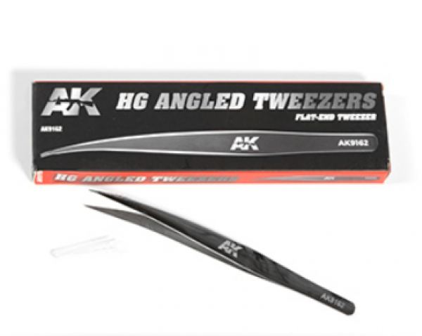 AK-Interactive: HG Angled Tweezers 02 (Flat End)