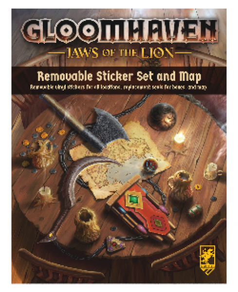 Gloomhaven: Jaws of the Lion Removable Sticker Set & Map