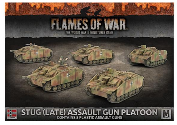 Flames of War: (German) StuG (Late) Assault Gun Platoon (x5 Plastic)