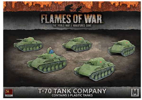 Flames Of War (WWII): (Soviet) T-70 Tank Company