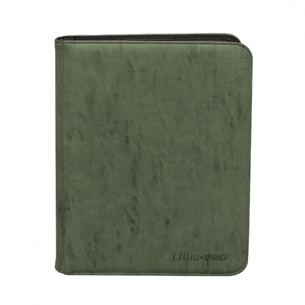 Suede Collection: Zippered 9-Pocket Premium PRO Binder - Emerald