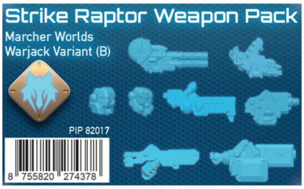 Warcaster: Strike Raptor B Weapon Pack – Marcher Worlds Pack (metal)