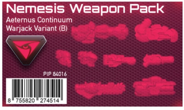 Warcaster: Nemesis B Weapon Pack – Aeternus Continuum Pack (metal)