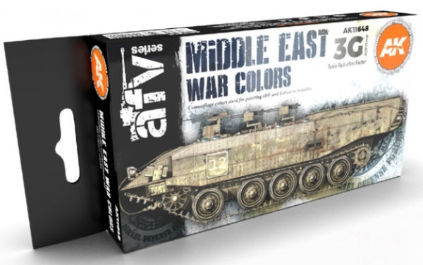 AK-Interactive: 3rd Gen Acrylics - Middle East War Colors Set