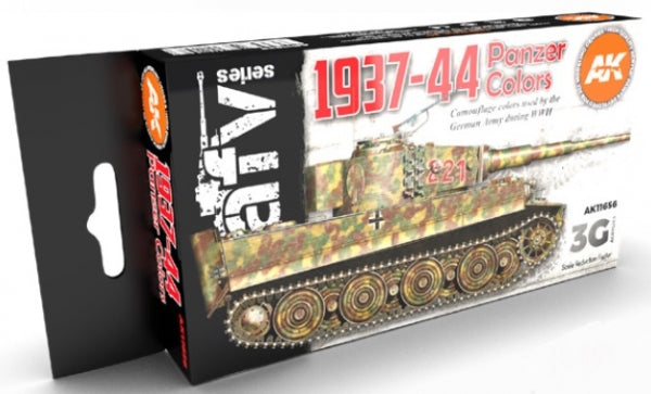 AK-Interactive: 3rd Gen Acrylics - 1937-44 Panzer Colors Set