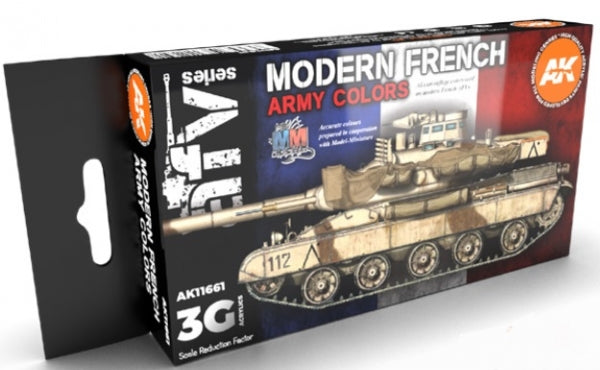 AK-Interactive: 3rd Gen Acrylics - Modern French Army Colors Set